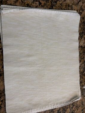 Cream Textured ribbed placemats - Neutral Decorative Accent